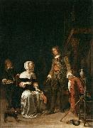 Gabriel Metsu Soldier Paying a Visit to a Young Lady china oil painting artist